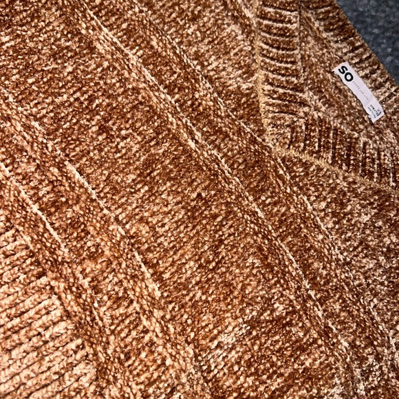 SO Women's V-Neck Sweater - Brown - Picture 2 of 3